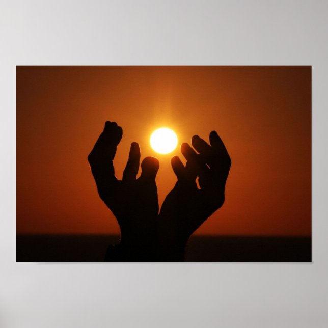 Póster Rezando al sol (Frente)