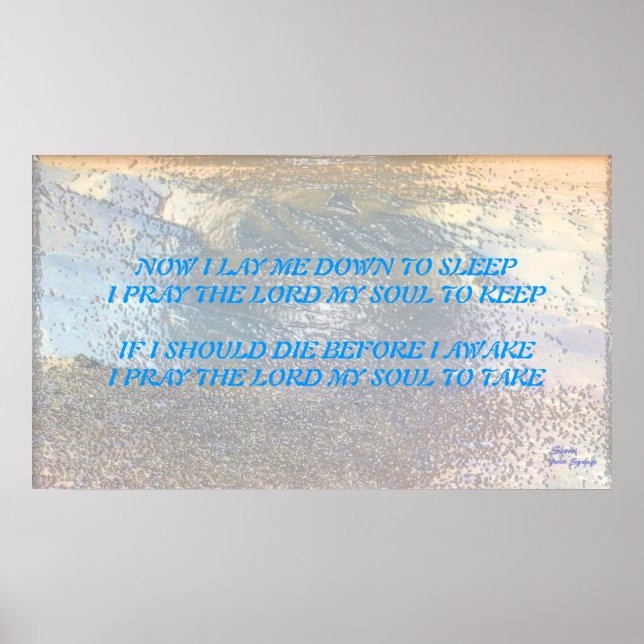 PÓSTER REZAR... AHORA ME DORO PARA DORMIR. (Frente)