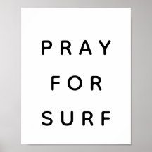 Rezar por el Poster de Surf