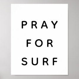 Póster Rezar por el Poster de Surf