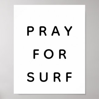 Póster Rezar por el Poster de Surf