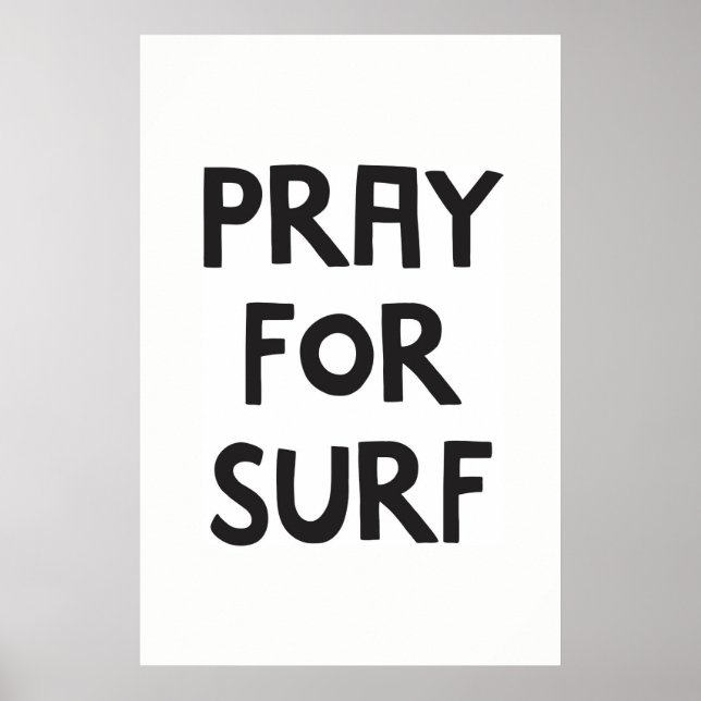 Póster Rezar por el surf (Frente)