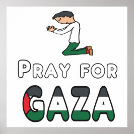 Póster Rezar por Gaza