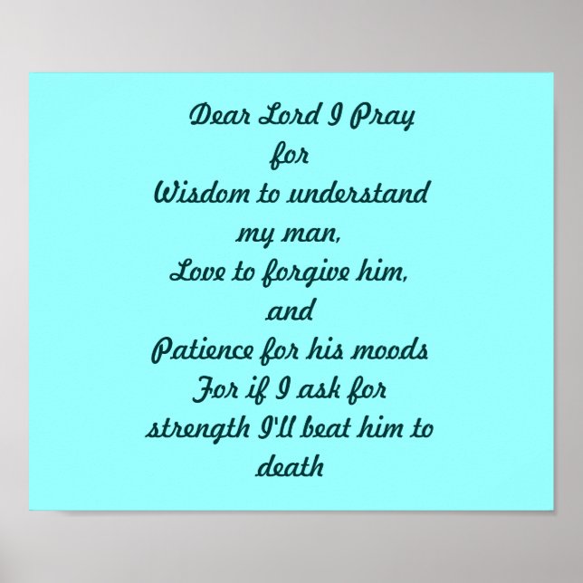 Póster Rezar por la ayuda (Frente)