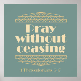 Póster Rezar sin cesar 1 Tesalónica 5:17