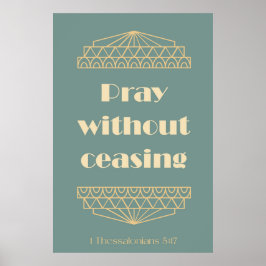 Póster Rezar sin cesar 1 Tesalónica 5:17