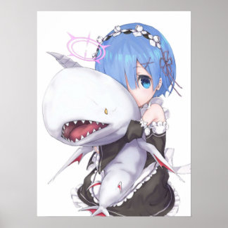 Póster ReZero Rem lindo