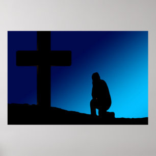 Póster Rezo cruzado