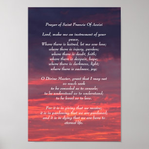 Póster Rezo del poster de San Francisco