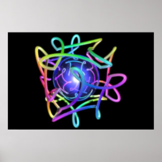 Póster RGBCube - Negro