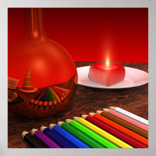 Póster Rhapsodie en rojo