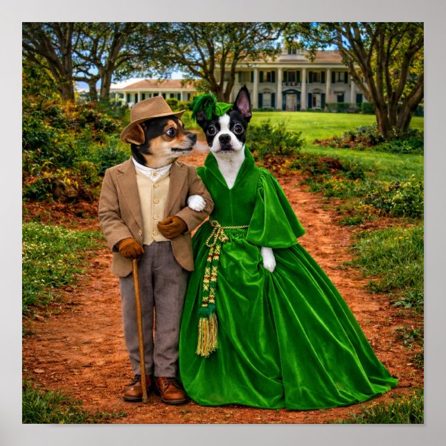 Póster "Rhett & Scarlett" (Frente)