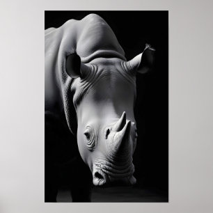 Póster Rhinoceros Wildlife Majestic Nature Life Wallpaper