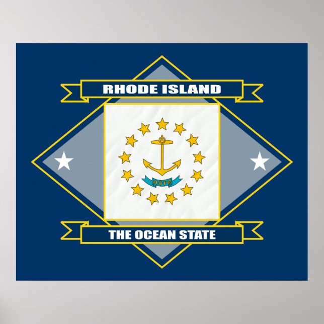 Póster Rhode Island Diamond (Frente)