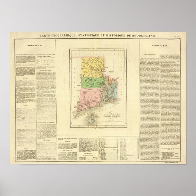 Póster Rhode Island US (Frente)