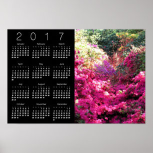 Póster Rhododendron Calendar Poster 2017