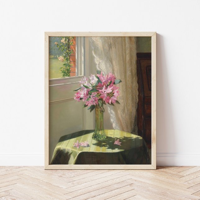 Póster Rhododendros por una ventana | Jessica Hayllar (Subido por el creador)
