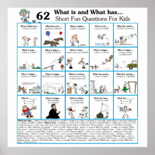 Póster Rhyming What is & What has 62