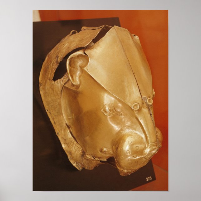 Póster Rhyton de cabeza de león (Frente)