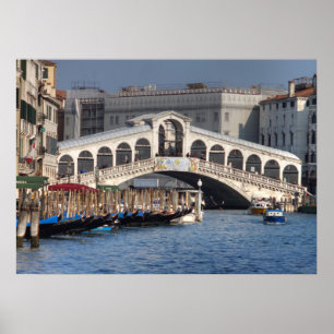 Póster Rialto Bridge Venice Italy