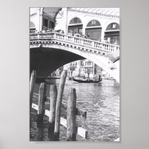 Póster Rialto Bridge Venice Italy Grand Canal