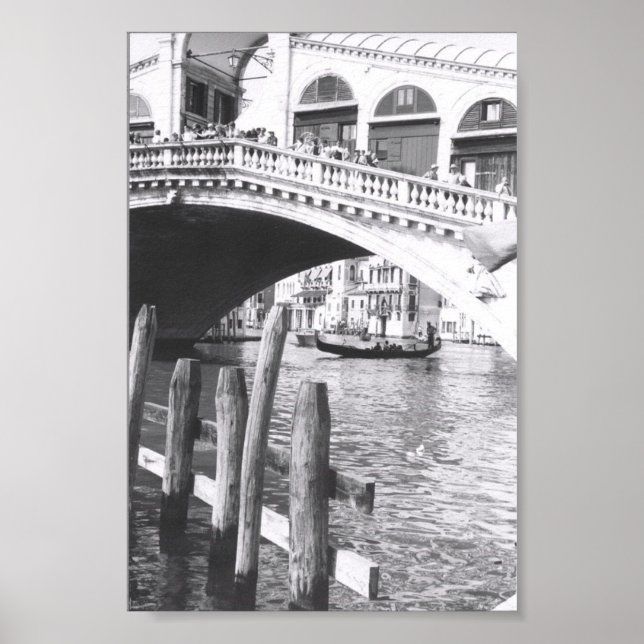 Póster Rialto Bridge Venice Italy Grand Canal (Frente)