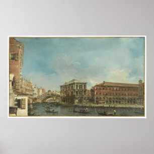 Póster Rialto Bridge with Palazzo dei Camerlenghi