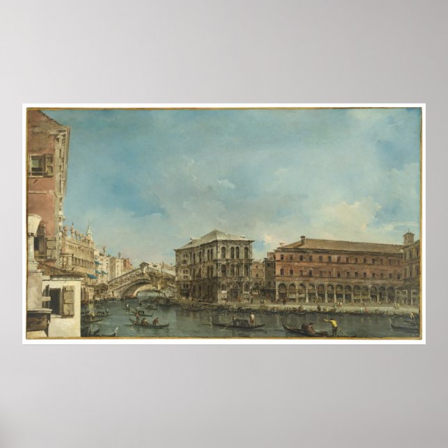 Póster Rialto Bridge with Palazzo dei Camerlenghi (Frente)