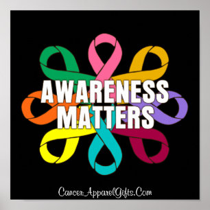 Póster Ribbon of Cancer Awareness - Awareness Matters