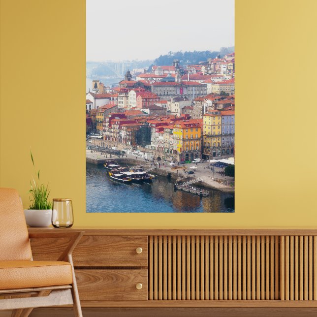 Póster Ribeira y el río Douro. Porto, Portugal. (Salón 2)