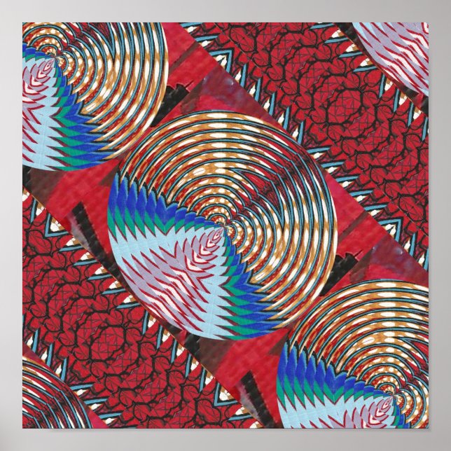 Póster RICH Oriental ART : Sparkle CHAKRA n Silken Fabric (Frente)