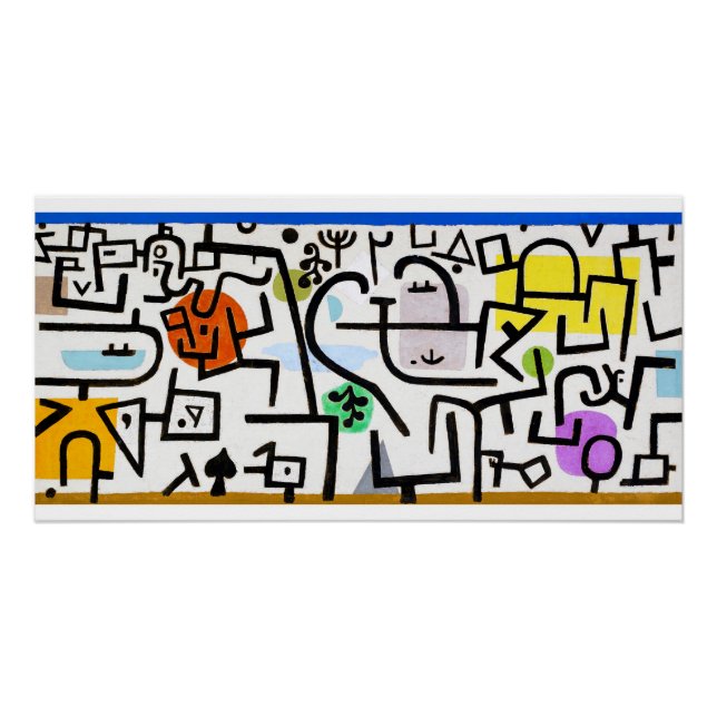 Póster Rich Port, Paul Klee (Anverso)