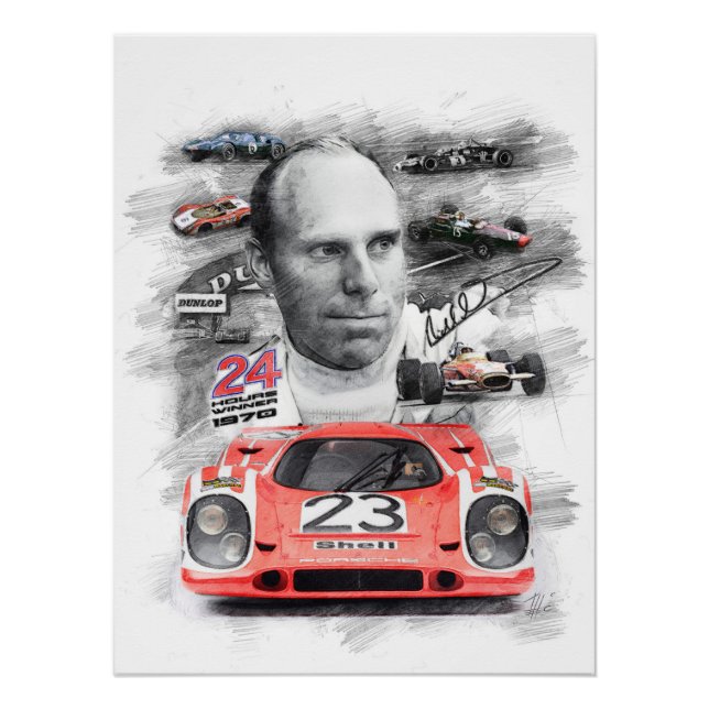 Póster Richard Attwood (Anverso)