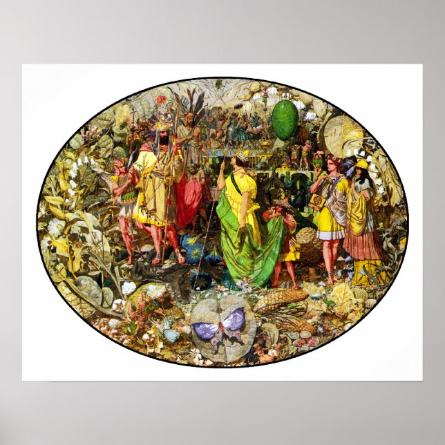 Póster Richard Dadd Faeries: Oberon y Titania (Frente)