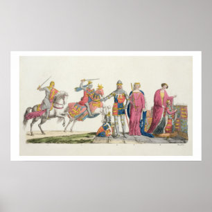 Póster Richard el Lionheart, Juan de flaco, Edward III,