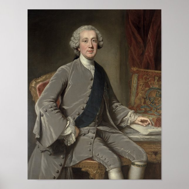 Póster Richard Grenville, Earl Temple, c.1760 (Frente)