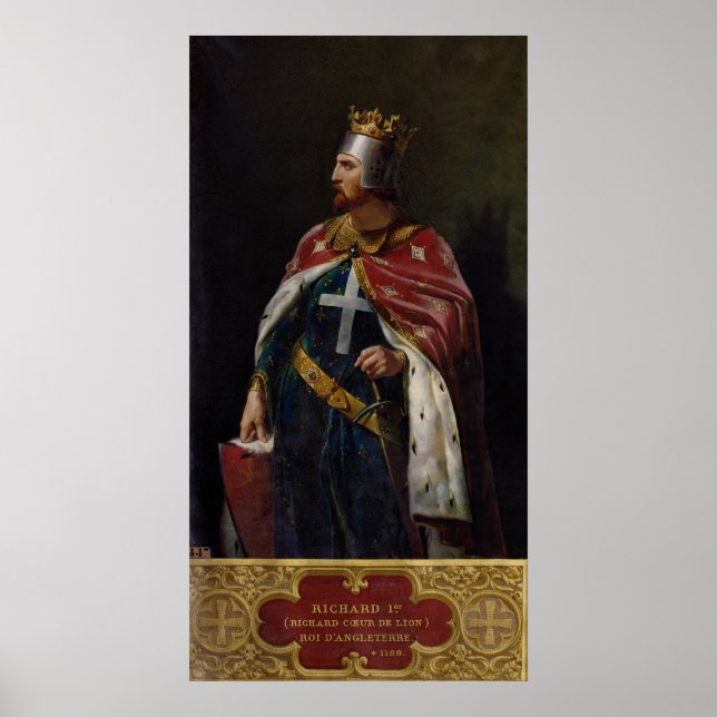 Póster Richard I the Lionheart King of England, 1841 (Frente)