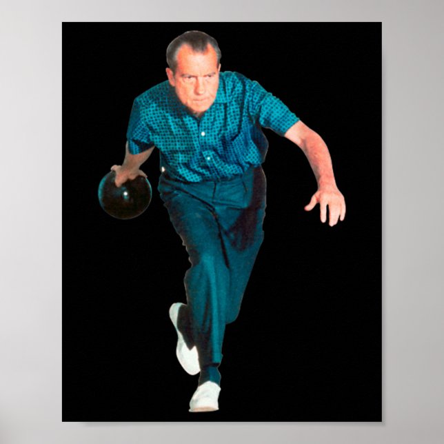 Póster Richard Nixon Bowling  (Frente)