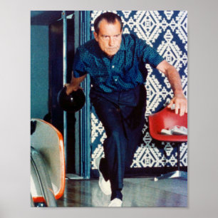 Póster Richard Nixon Bowling
