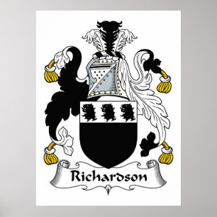 Póster Richardson Family Crest