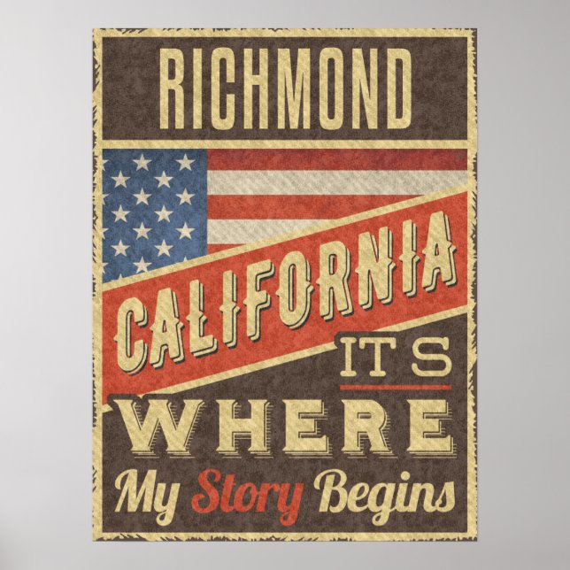 Póster Richmond California (Frente)