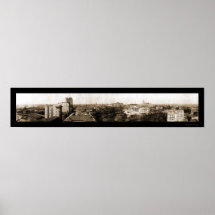 Póster Richmond, foto 1912 del horizonte del VA