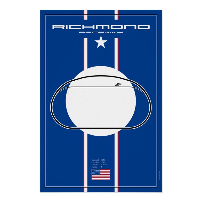 Póster Richmond Raceway (Anverso)