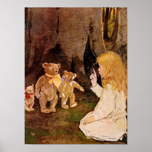 Póster "Ricitos de oro y los tres osos"