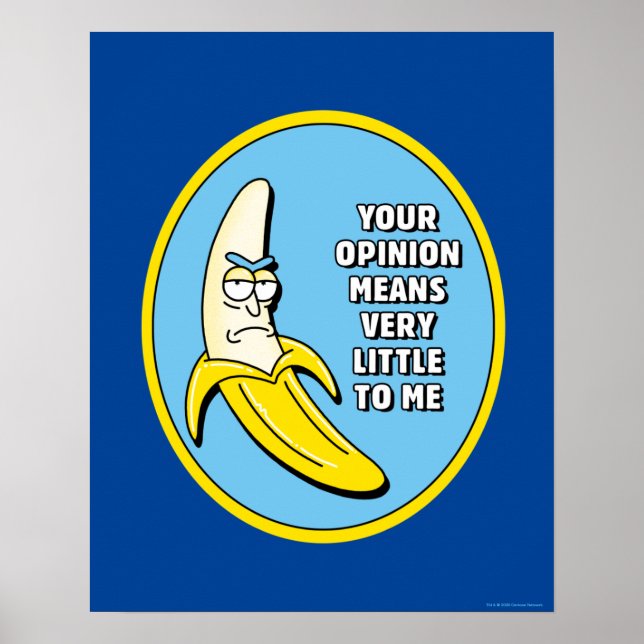 Póster RICK AND MORTY™ | Banana Rick Badge (Frente)