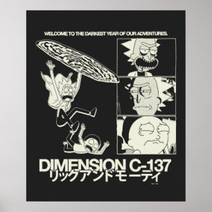 Póster RICK AND MORTY™   Dimensión C-137