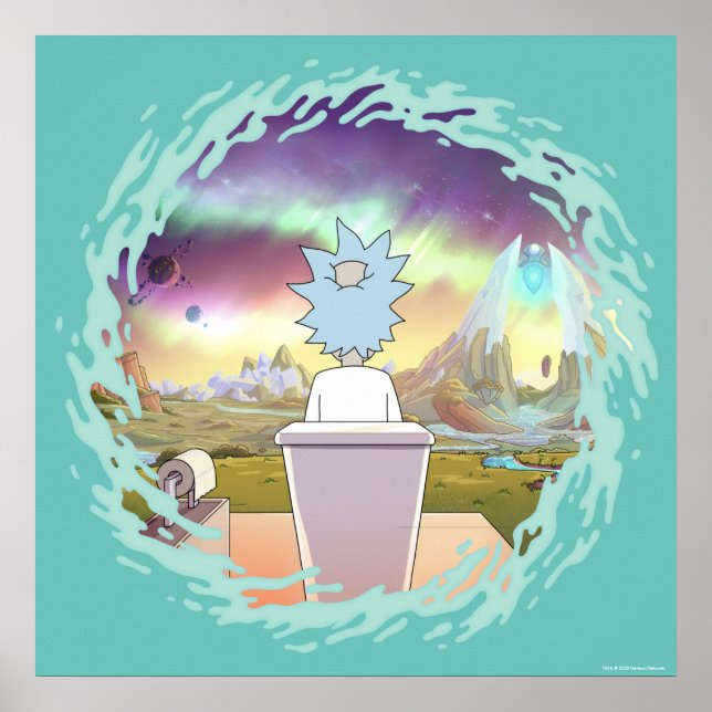 Póster RICK AND MORTY™ | Lugar privado de Rick (Frente)