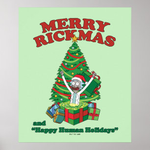 Póster Rick and Morty   Portal Rick Merry Rickmas