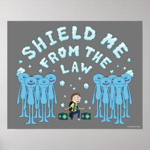 Póster RICK AND MORTY™   Protegerme De La Ley
