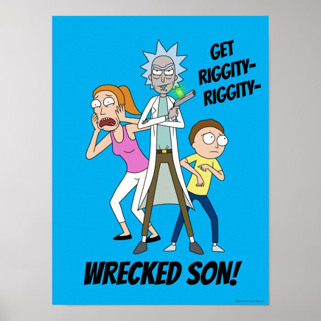 Póster RICK AND MORTY™ | Rick, Morty y Summer (Frente)